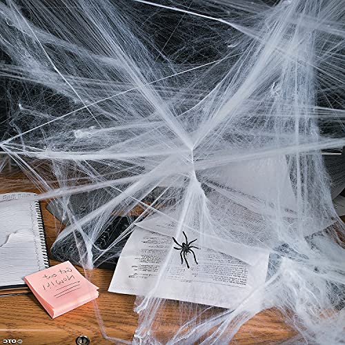 300 Sqft Halloween Spider Web Decorations with Glow-in-the-Dark Spiders
