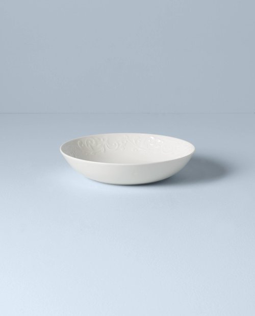 Lenox 895726 Opal Innocence Carved Pasta Bowls, Set Of 4, Service For 4, 2 x 9-Inch Diameter
