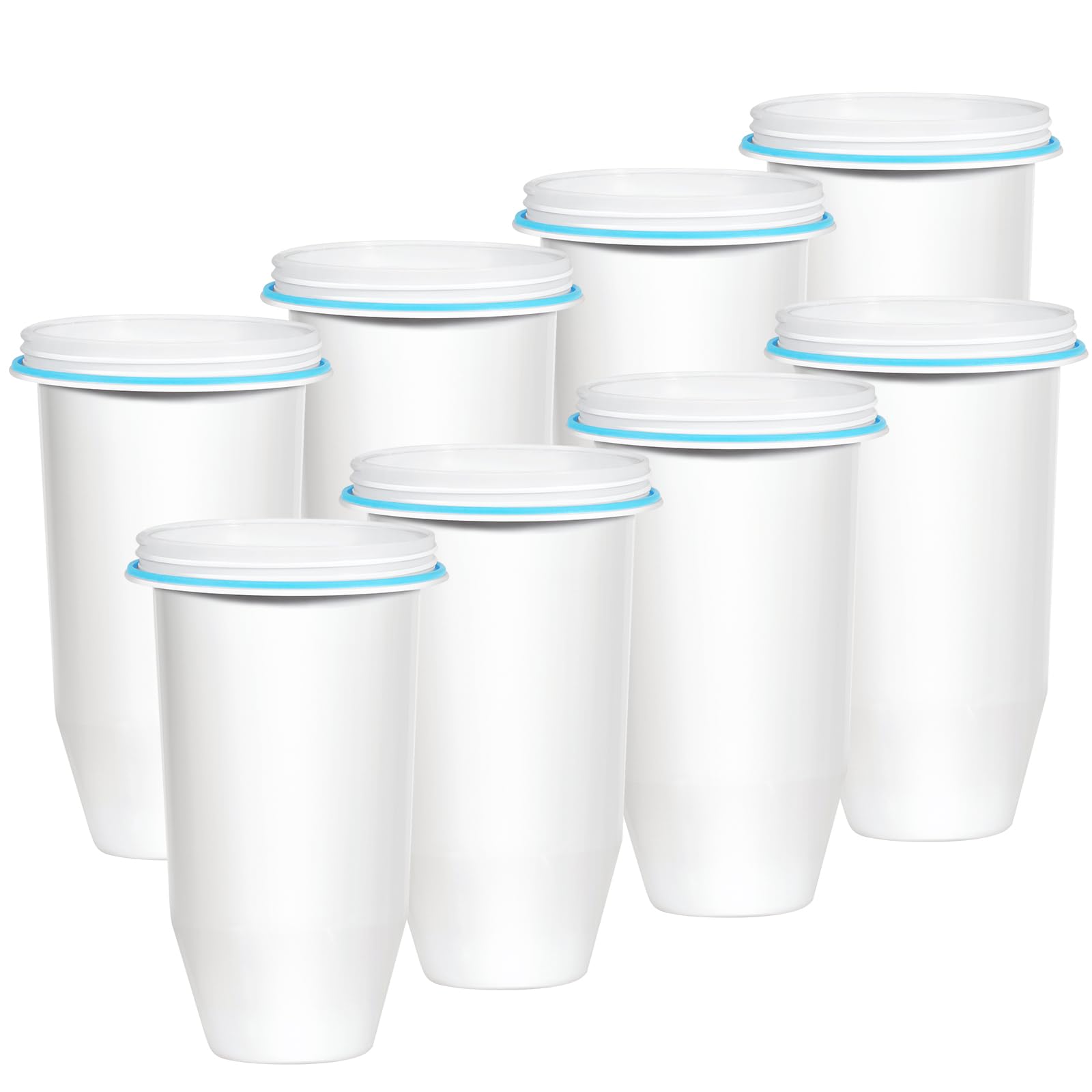Recogwood Upgraded 5-Stage Water Filter Replacement for Zero Pitcher & Dispenser, Reduces Lead, Chromium, PFOA & PFOS, Compatible with ZR-001, ZR-004, ZR-017, 8-Pack