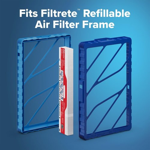 Filtrete Refillable Air Filter - MPR 1000, MERV 11 Allergen Defense | 16x25x4, 2 Pack for HVAC Systems