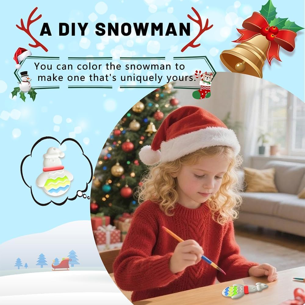 Advent Calendar Fidget Toys - Sensory Stone Set for Kids | 24-Day Countdown Christmas Gift