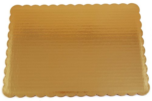 Southern Champion Tray 1665 Sturdy Corrugated Double Wall Cake Pad, Half Sheet, Gold Metallic, Greaseproof, 19" Length x 14" Width (Case of 25)