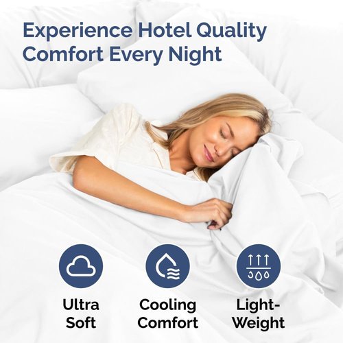 King Pillow Cases by [Brand Name] - Ultra Soft Hotel Quality Covers | Wrinkle-Free, Stain Resistant - 2 Piece Set - White
