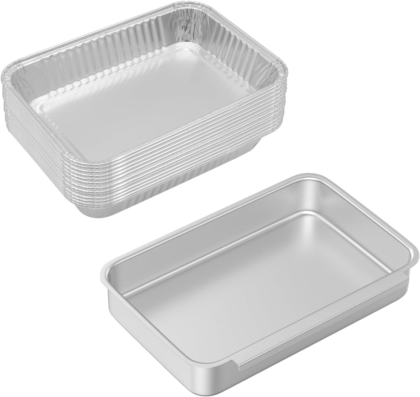 **SafBbcue Grease Catch Pan - Replacement Tray for Weber Spirit & Genesis II Grills | Includes Disposable Liners**