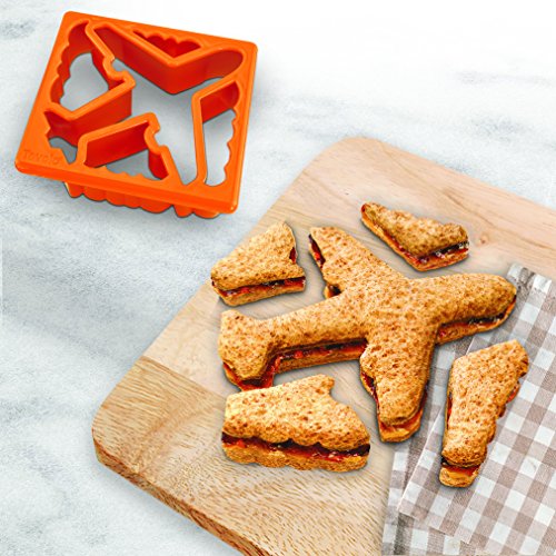 Tovolo Plane & Clouds Sandwich Cutter - Fun Lunch Shaper