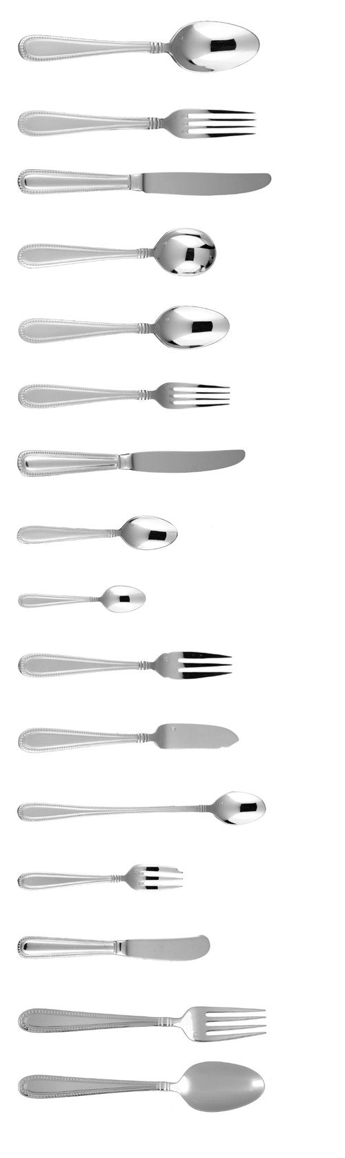 Fortessa Caviar 18/10 Stainless Steel Flatware Salad/Dessert Fork, Set of 12
