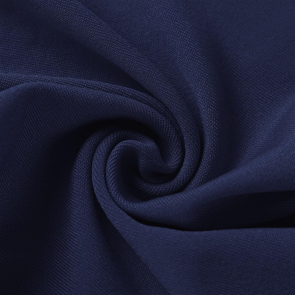 Regine Switzerland 50 Pack Navy Blue Chair Sashes - Elegant Gold Buckle Slider for Banquet Décor