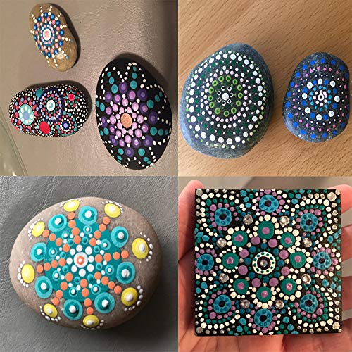 HiMo 5-Piece 2-Way Nail Art Dotting Pen and Manicure Tool Set