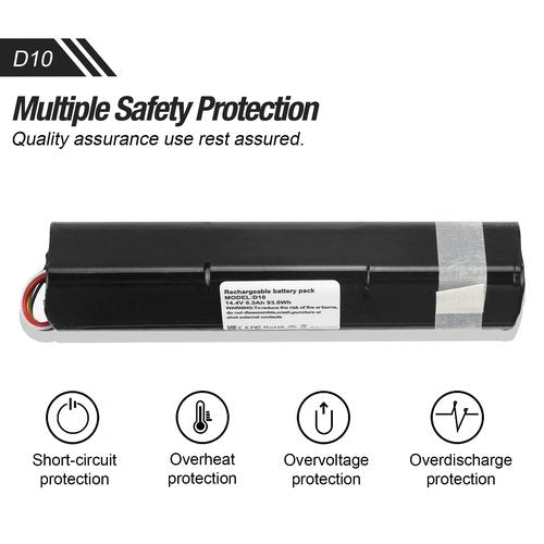 ZTHY 6500mAh Battery Replacement for Neato D8 D9 D10 945-0356 945-0373 905-0596 Robotics Robot Vacuum Cleaners 205-0023 205-0022 945-0381 945-0382 945-0376 205-0026 205-0021 14.4V