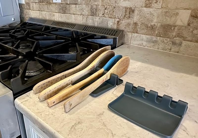 Silicone Utensil Rest Pad - Heat-Resistant Kitchen Tool Organizer