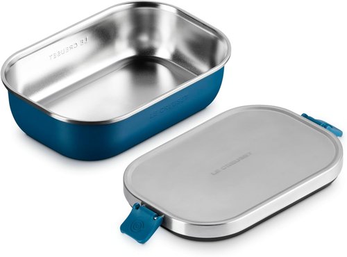 Le Creuset Stainless Steel Lunch Box - 30 oz. | Stylish Deep Teal Design for On-the-Go Meals