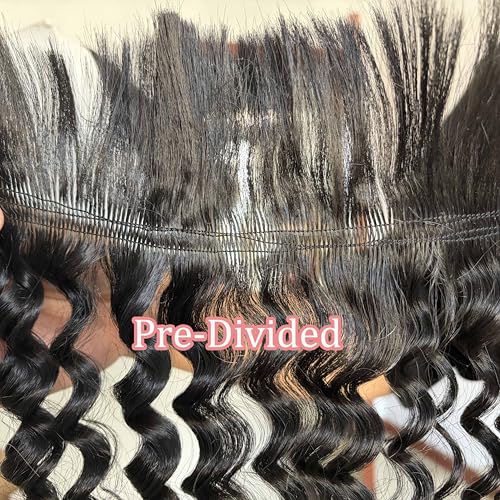 Deep Wave Bulk Hair for Boho Braids Synthetic Blend Extensions 16 Inch 100g
