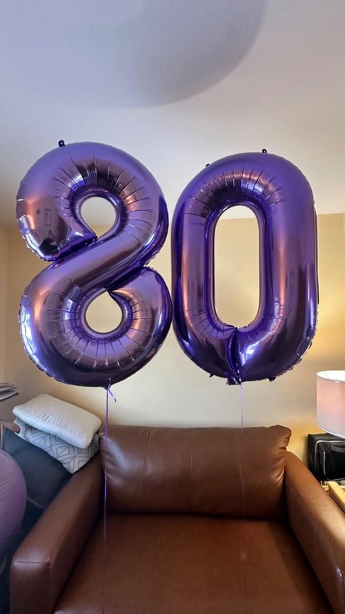 Happy 26th Birthday Balloon - Purple Foil Number 26 | 40-Inch Large Balloon for Celebrations