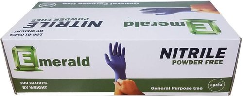 Emerald Nitrile Gloves - Powder-Free, Durable Protection | 100 Count