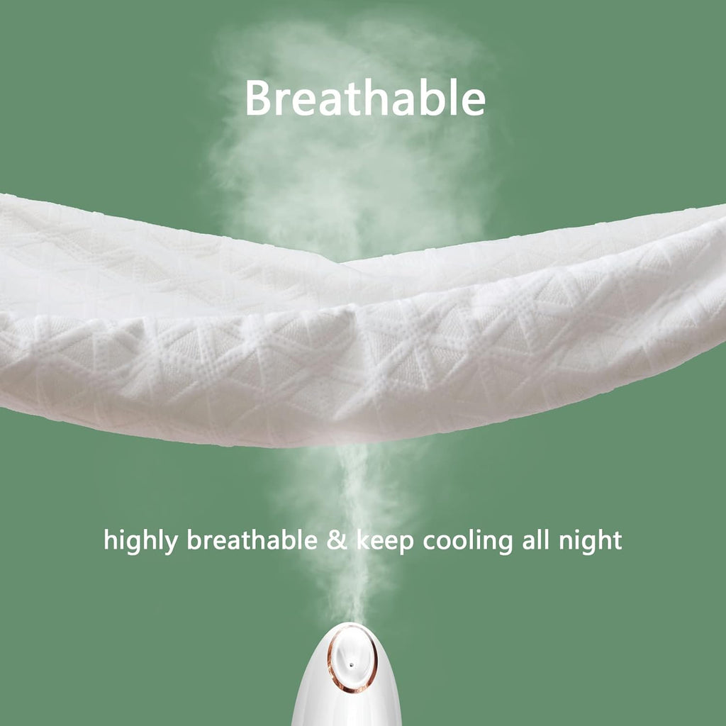 Skiennix Premium Waterproof Mattress Protector - Breathable Cooling Bed Cover, Full Size, 8''-21'' Deep Pocket, White