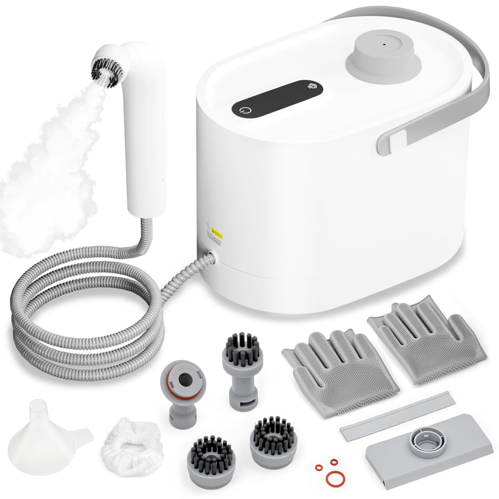 Steam Cleaner for Home, All-in-One Kit Handheld Steamer for Cleaning, 15s Heat-Up, Steam Adjustable, Suitable for Tile, Grout, Window, Bathroom, Kitchen, Fabric