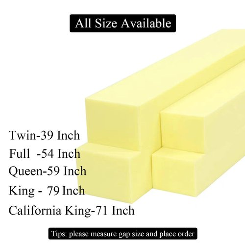 Barpoullar Bed Gap Filler for Headboard Space Filler Bed Crack Pillow Stopper Wall Side Mattress Extender Memory Foam Mattress Gap Filler King Bed 79x4x6 Inches