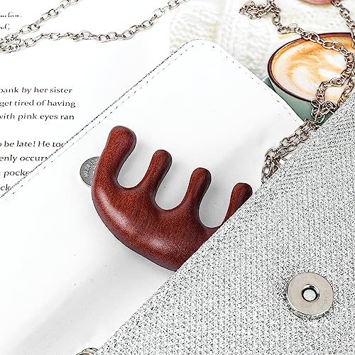 Amaxiu Wooden Sandalwood Massage Comb Anti-Static Wide Tooth Scalp Comb