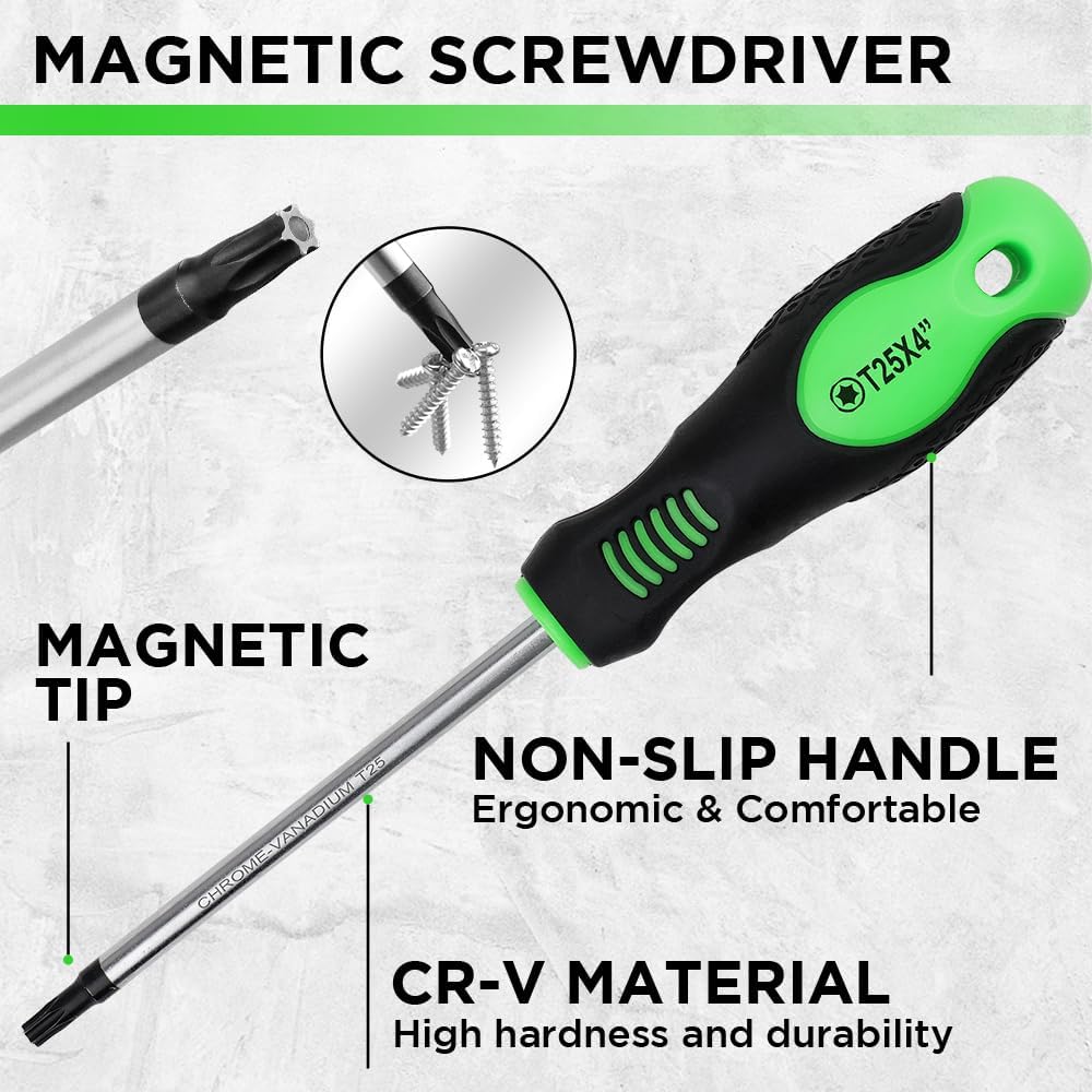SWANLAKE 86-Piece Magnetic Screwdriver Set - Mini Precision Slotted, Phillips & Torx Bits with Sturdy Toolbox