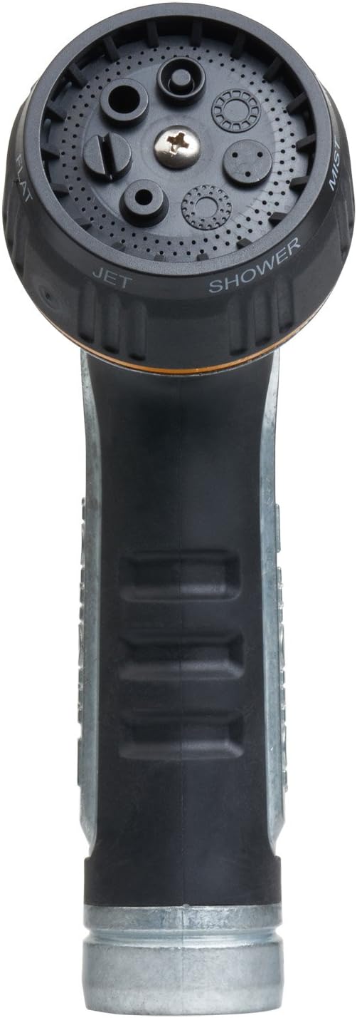 Melnor Metal Nozzle - Multi-Pattern Heavyweight Design with QuickConnect Adapter | Durable & Versatile