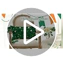 St. Patrick's Day Green Shamrock Throw Pillow Cover 12x20"