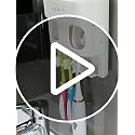 WINRIOO Wall Mounted Toothbrush Holder with Automatic Toothpaste Dispenser