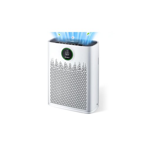 Air Purifiers for Home Large Room, Cover Up to 2400 Ft² with True HEPA Filter, Smart Mode, PM2.5 Air Quality Display, 22dB Sleep Mode, Aromatherapy with 2X-Purification & 360°Air Outlet, HAP603