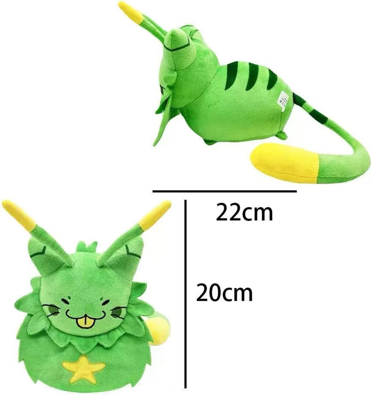 Regine Switzerland Gnarpy Plush - Regretavator Gnarph Alien Cat Toy | Perfect Gift for Fans (Green)