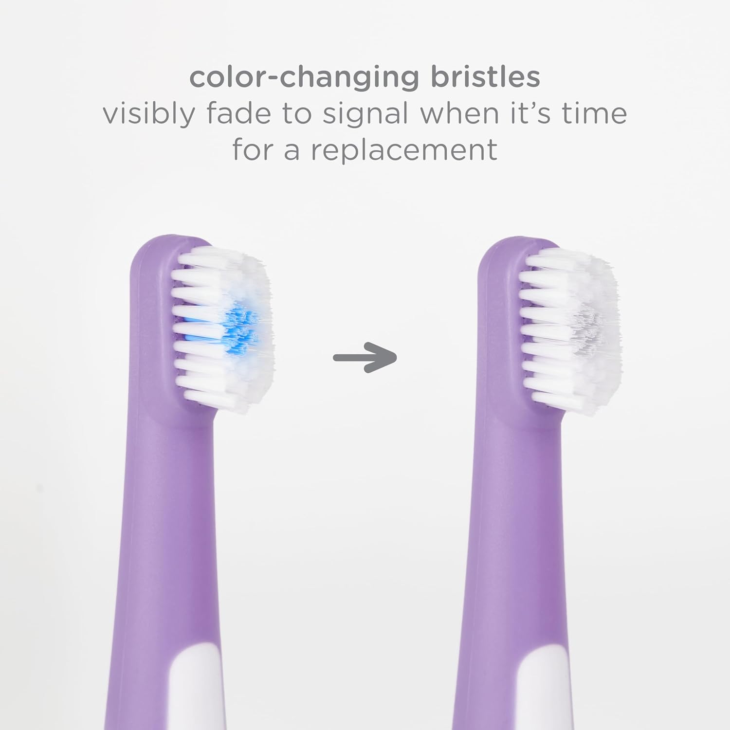 Ubbi Grow With Me Toothbrush Set - Silicone Finger Brush & 360° Soft Bristle Toothbrush | Smoothie Purple