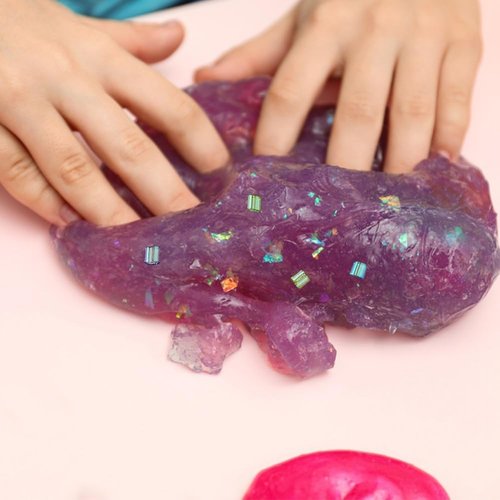DICOSMETIC Crispy Bingsu Beads - 7 Bags of 140g Iridescent 3D Glitter Slime Beads | Crunchy Microbead Assortment