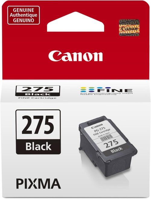 Canon PG-275 Black Ink Cartridge - Genuine Replacement for TS3520/3522, TR4720/4722, TS3720/3722