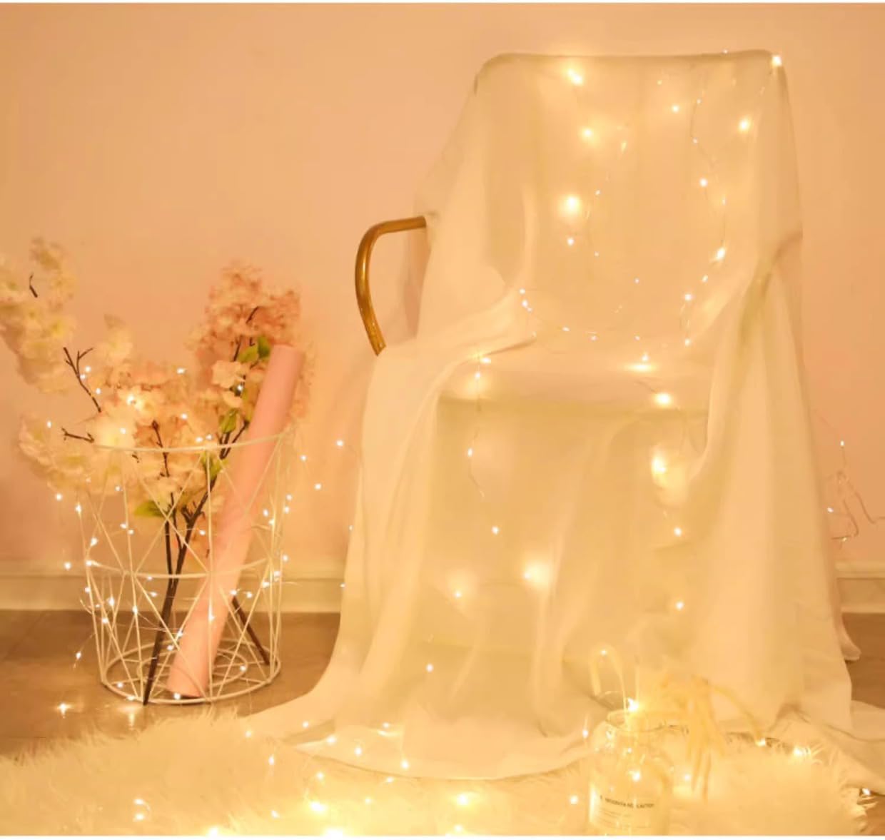 Skiennix LED Fairy Lights - Waterproof Battery Operated String Lights for Indoor/Outdoor Decor | 33FT, Warm White, 100 LEDs