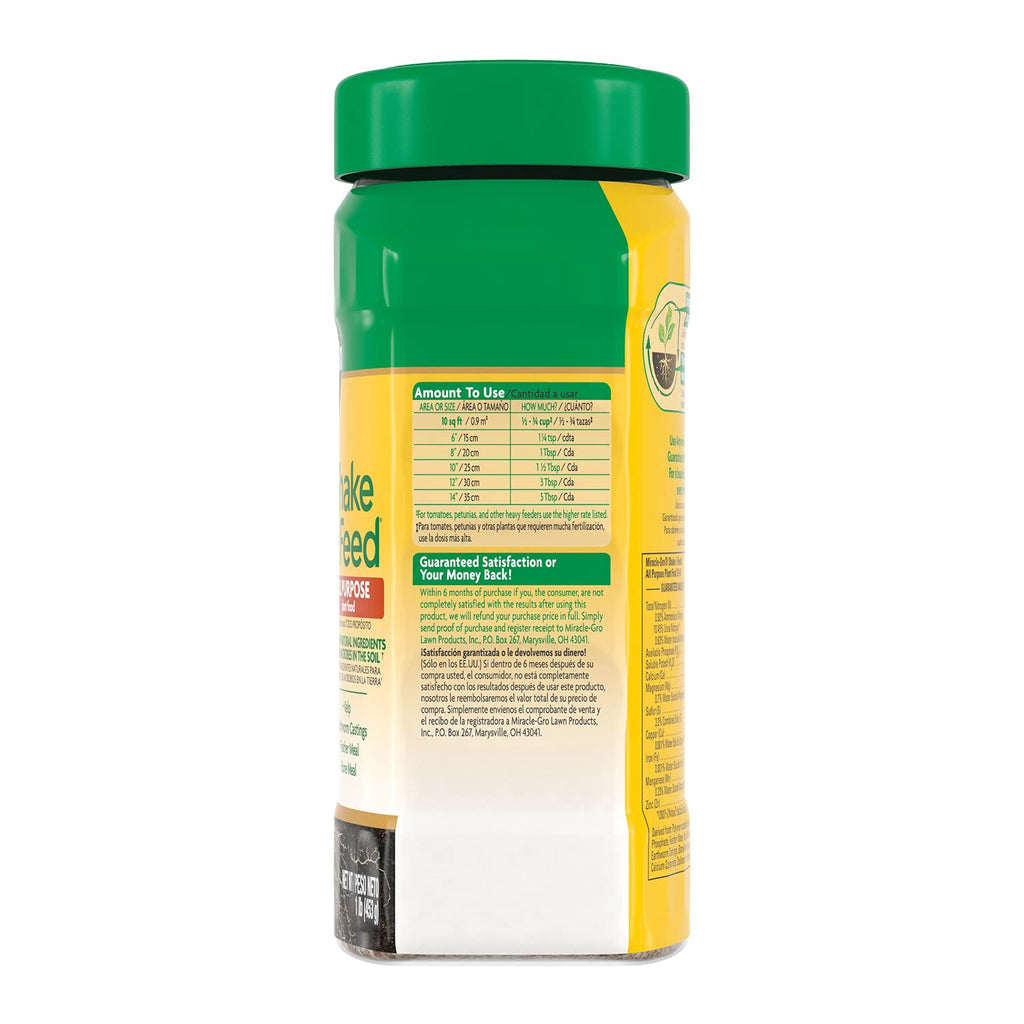 Miracle-Gro Shake 'N Feed Plant Fertilizer - All Purpose 1 lb. | 6-Pack for Healthy Growth