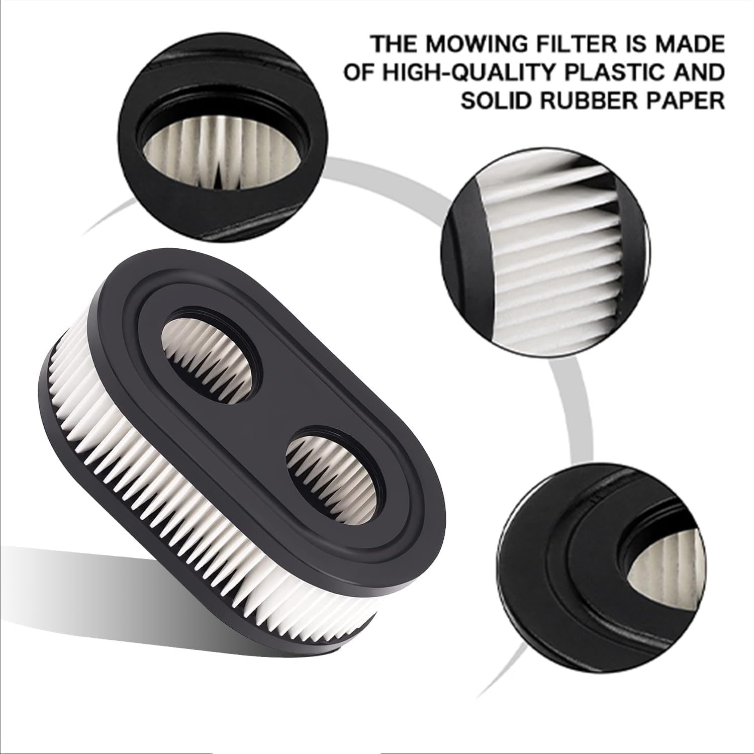 593260 Air Filter - Compatible Lawn Mower Air Cleaner Cartridge for BS 550E, 500EX, 625 Series
