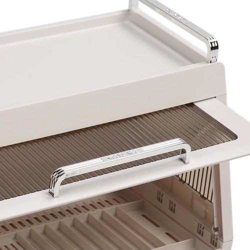 ICRPSTU Dish Drying Rack Container with Lid Large Capacity 19x11x13in Sturdy Versatile Dish Drainer for Kitchen Bowls Plates (Brown)