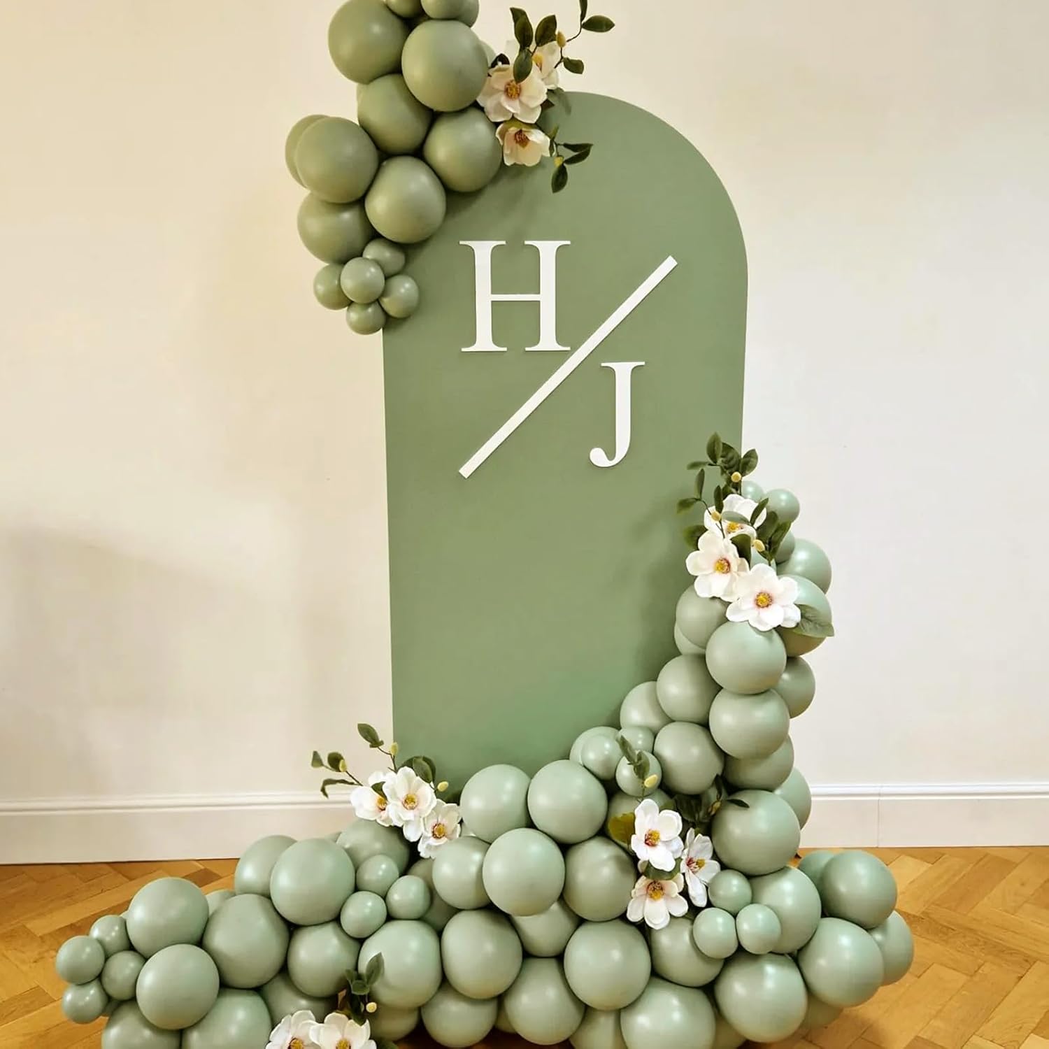 Sage Green Balloons - 12 Inch Dusty Green Party Balloons | 50pcs for Weddings & Celebrations