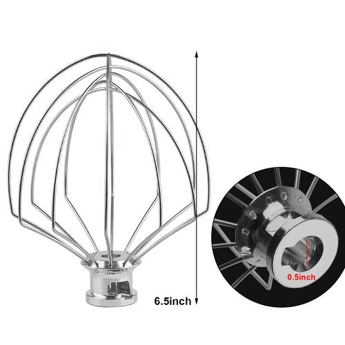 Anbige Replacement Parts 6-Wire Whip Attachment,Compatible with Cuisinart Tilt-Head Stand Mixer SM-50 and SMD-50 Series