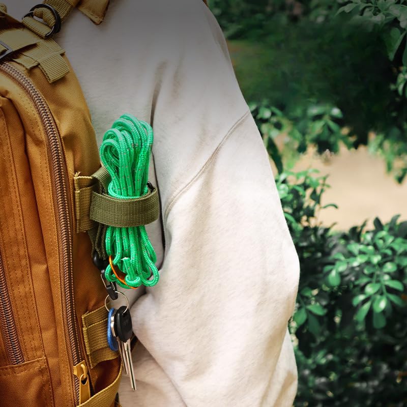 3Pcs Adjustable Nylon Hanging Buckle Strap for Gloves and Water Bottles