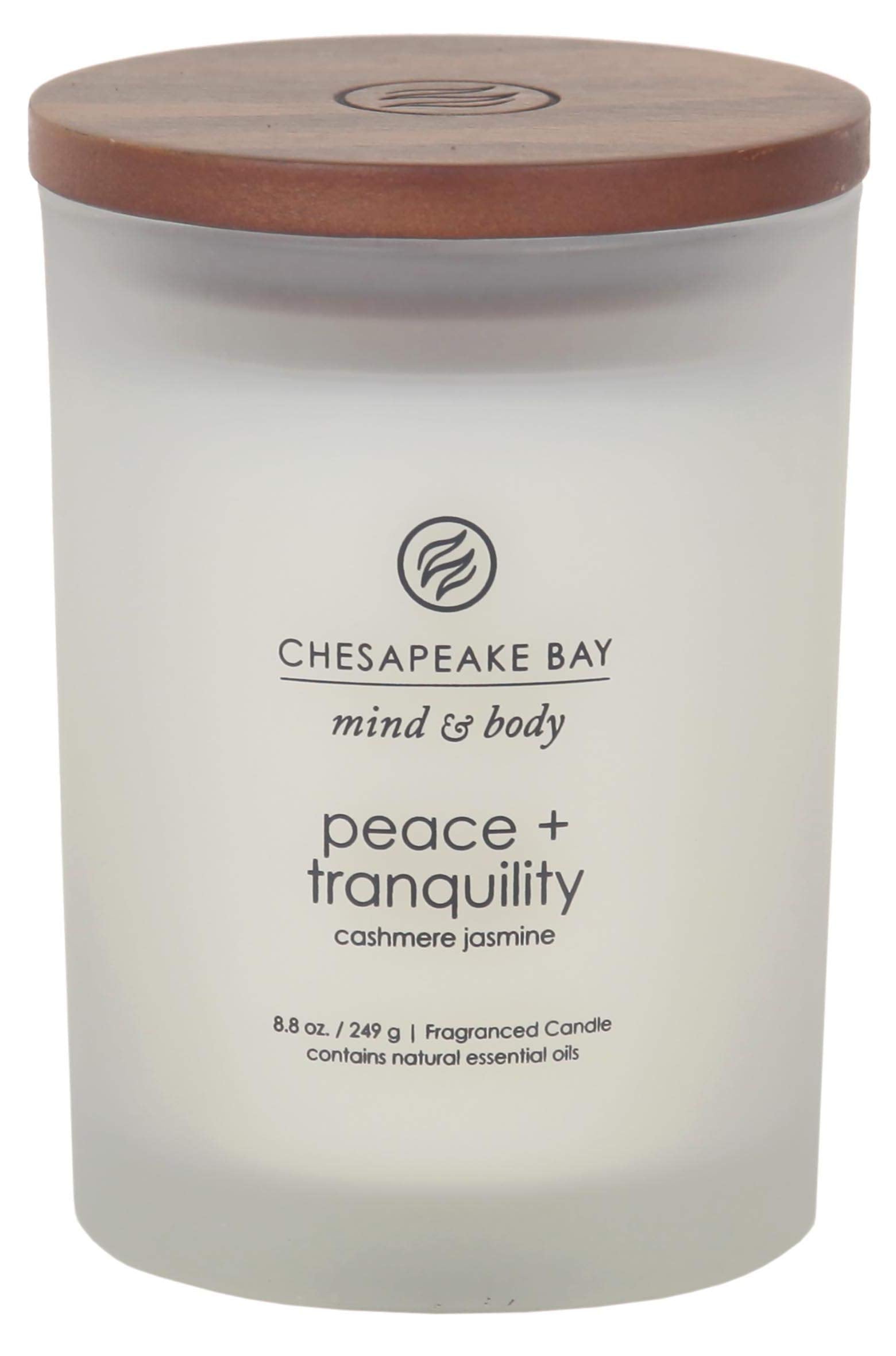 Chesapeake Bay Candle Scented Candles, Peace + Tranquility & Joy + Laughter, Medium (2-Pack)