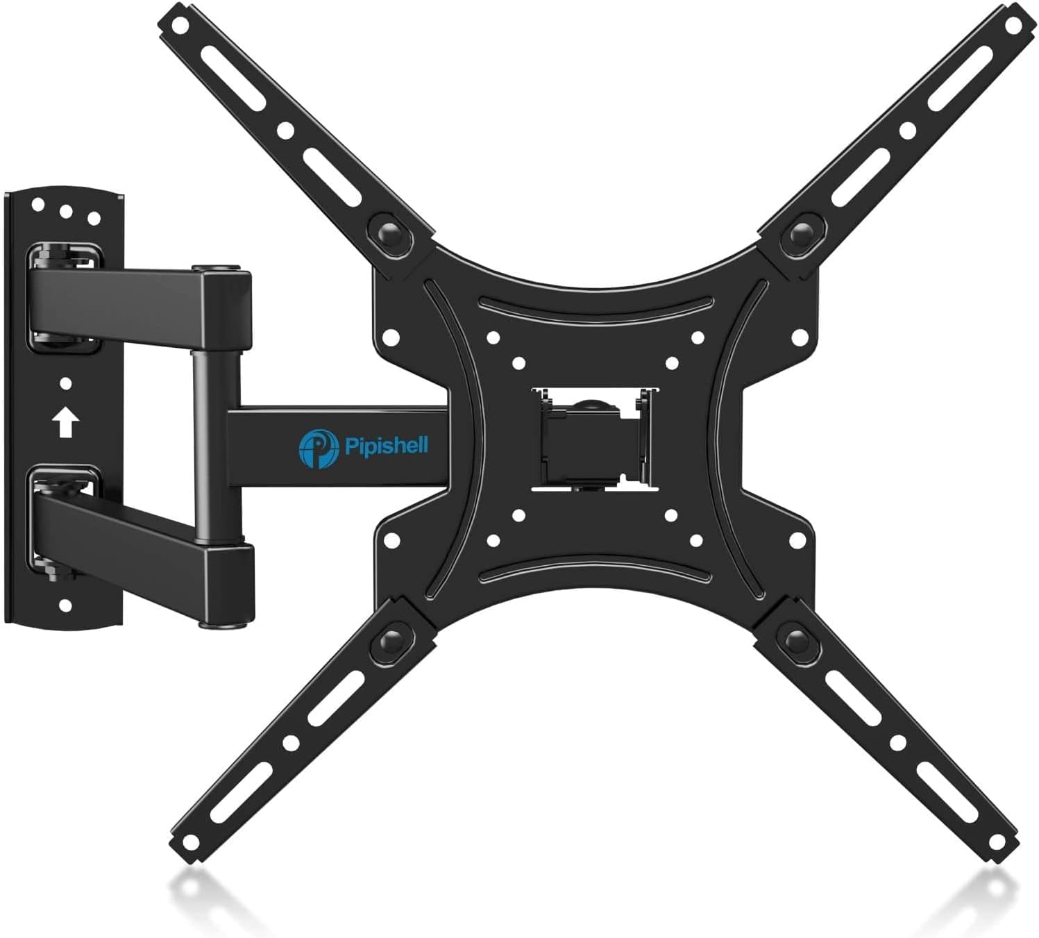 Pipishell Full Motion TV Wall Mount - Articulating Arms for 24-55 Inch LED LCD TVs | Max VESA 400x400mm, 66lbs Capacity
