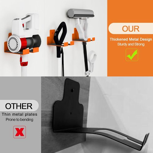 Heavy Duty Garage Organizer - Wall Mounted Weed Eater Hanger & Trimmer Rack | 2 Pack for Garden Tools
