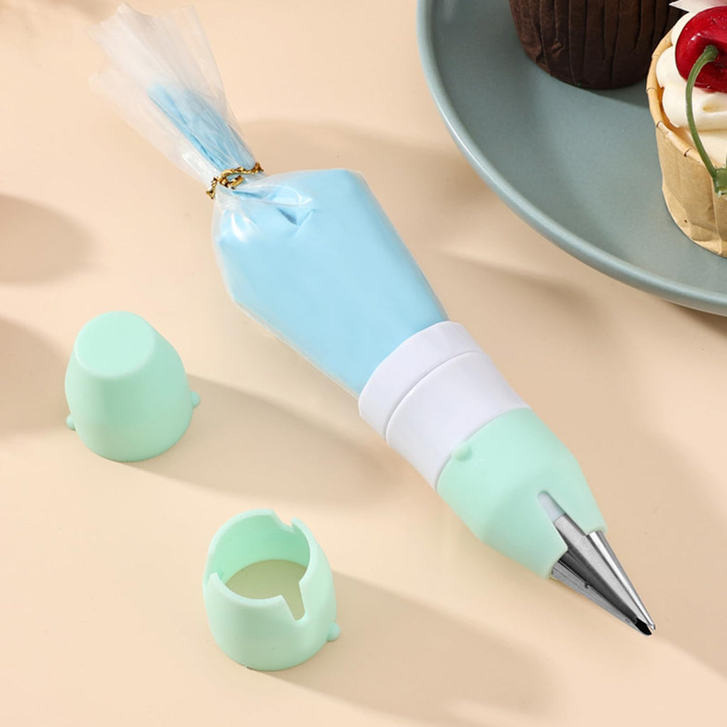 18Pcs Large Piping Tips and Couplers Set for Piping Bgs, Stainless Steel Cake Decorating Piping Tips for Cupcake Puff Cookie - 2Pcs Cleaning Brush