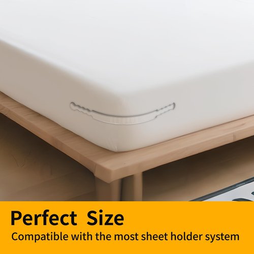 KSWNG 4PCS Replacement Strips for Bed Sheet Holder, Bed Sheet Straps Compatible with Most Bed Lock Sheet Holders