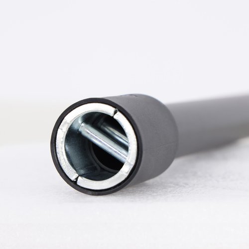 Fanbliss 23.6 Inch Matte Black Downrod for Ceiling Fan - Non-Threaded Universal Extension with Ball Head, Assemblable suspension rods,Single Unit