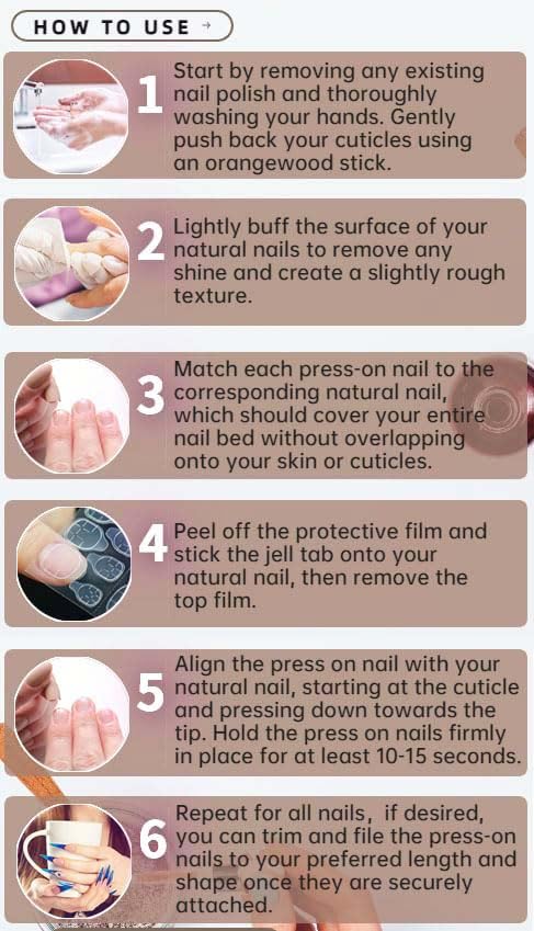 Short Square Press on Nails White Flower False Nails 24pcs