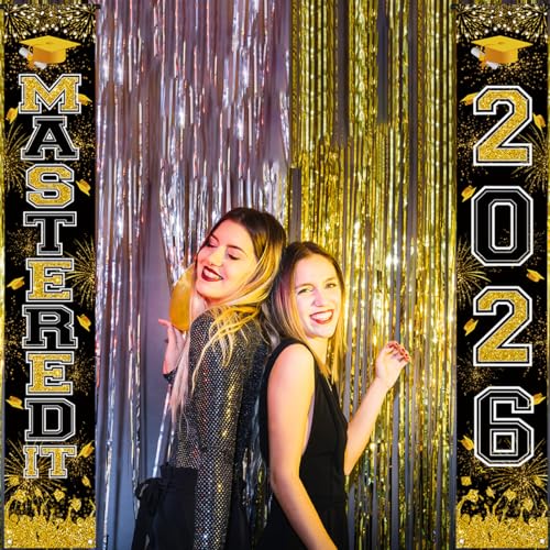 Graduation Decorations Banner - Class of 2026 Welcome Sign
