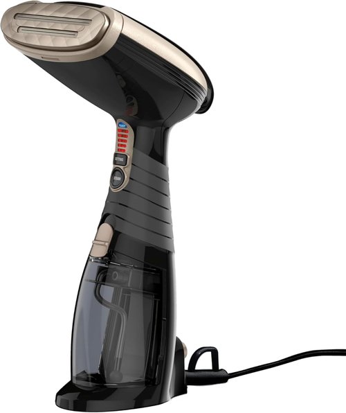 Conair Turbo ExtremeSteam 1875W Handheld Garment Steamer - Portable Design for Strong, Penetrating Steam - Black