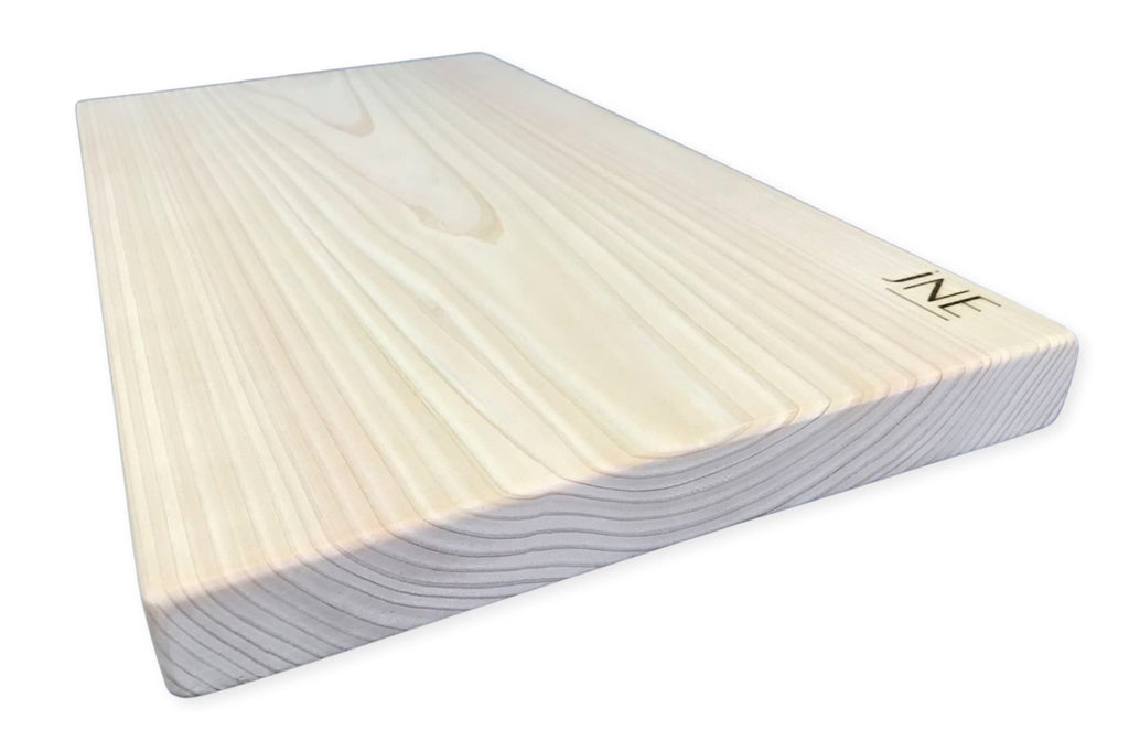 Hinoki Cypress Reversible Wood Cutting Board, 17.3" x 9.5" x1", Chopping Board, Butcher Board, Serving Board, Solid Single Piece, No Joint, No Glue | Holiday Gift