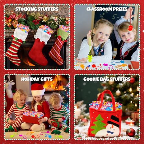 Christmas Sticky Hands Party Favors - 60 Assorted Holiday Toys for Kids
