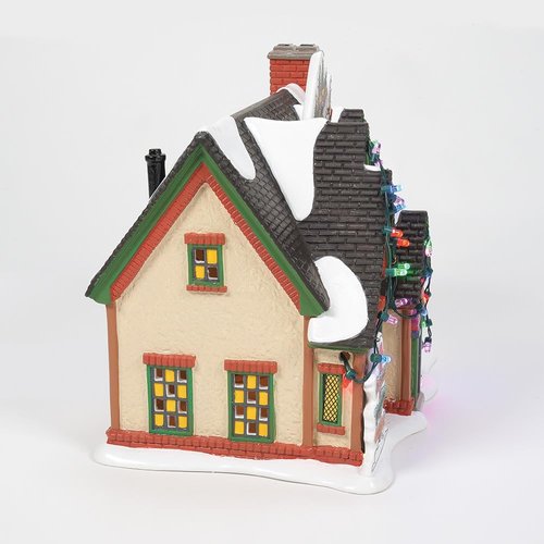 Department 56 Grinch House | Illuminated Christmas Village Building with LED Lights - 7.2 Inch, Multicolor